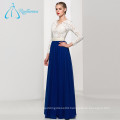 Lace Appliques Sashes Pearls Button Women Evening Dress